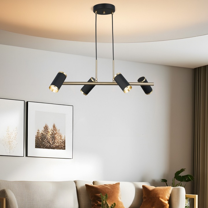 Candelabru Opviq Kali, metalic, dimensiuni 50-102cm, 4 x GU10, bec inclus