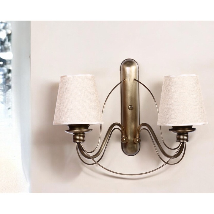 Hailey fali lámpa, Opviq, fém, 2 x 3,15 W LED, 12x9cm, 35cm