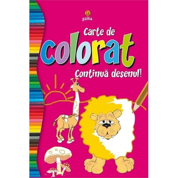 Carte de colorat - Continua desenul!