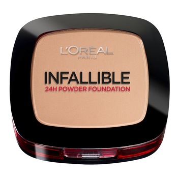 Pudra compacta L'Oreal Paris Infaillible 123 Warm Vanilla, 9 g Pudra compacta L'Oreal Paris Infaillible 123 Warm Vanilla, 9 g