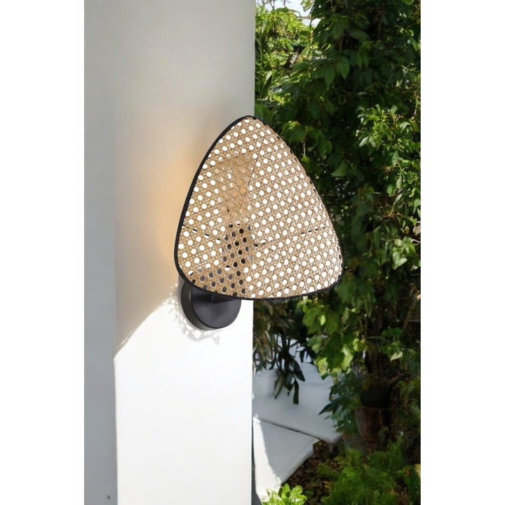 Skylar fali lámpa, Opviq, fém, 28x30cm, 1x3,15W LED, 3 db AA elemmel működik