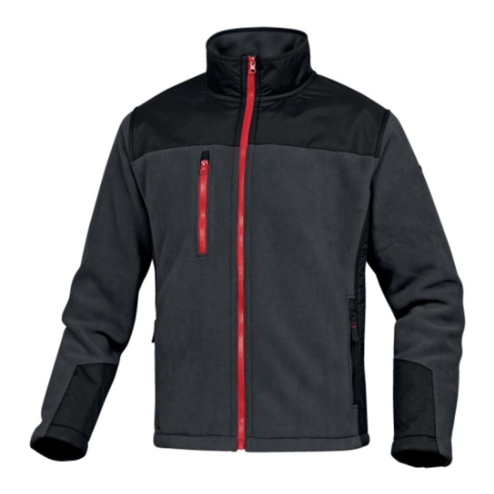 Jacheta din polar calduroasa, culoarea gri, Brighton2, Delta Plus 3XL GRI-NEGRU