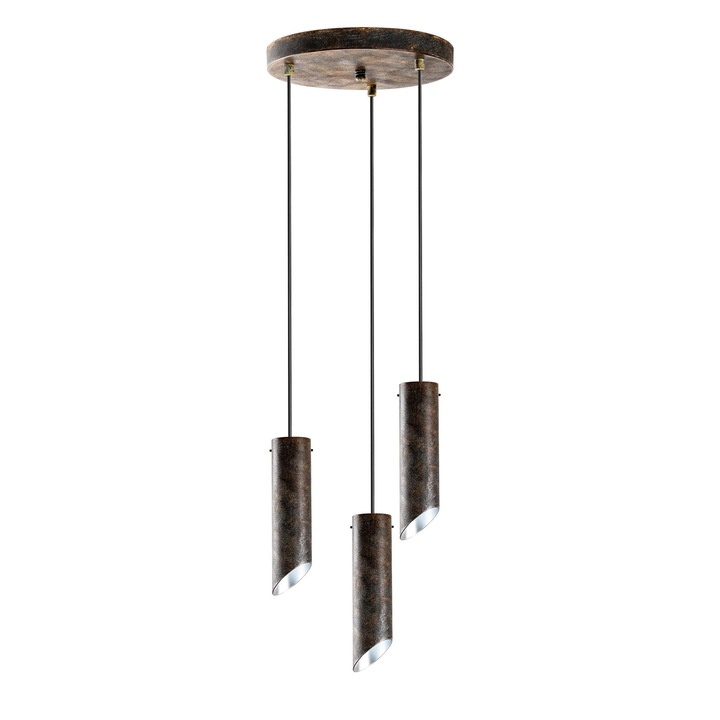 Lustra Daniella, Opviq, metal, 40cm, inaltime ajustabila 75-114cm, 3xE27