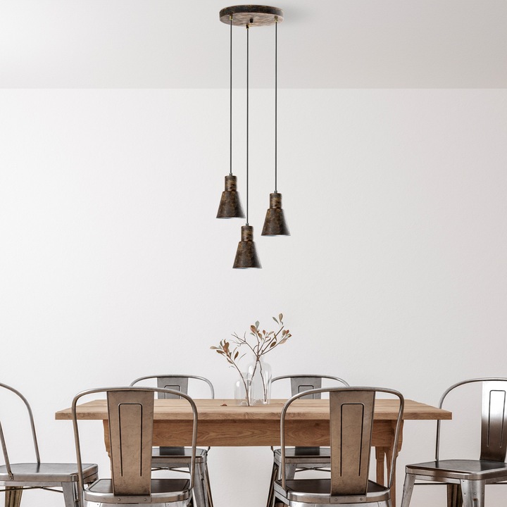 Lustra azalee, Opviq 5538, metal, maro antic