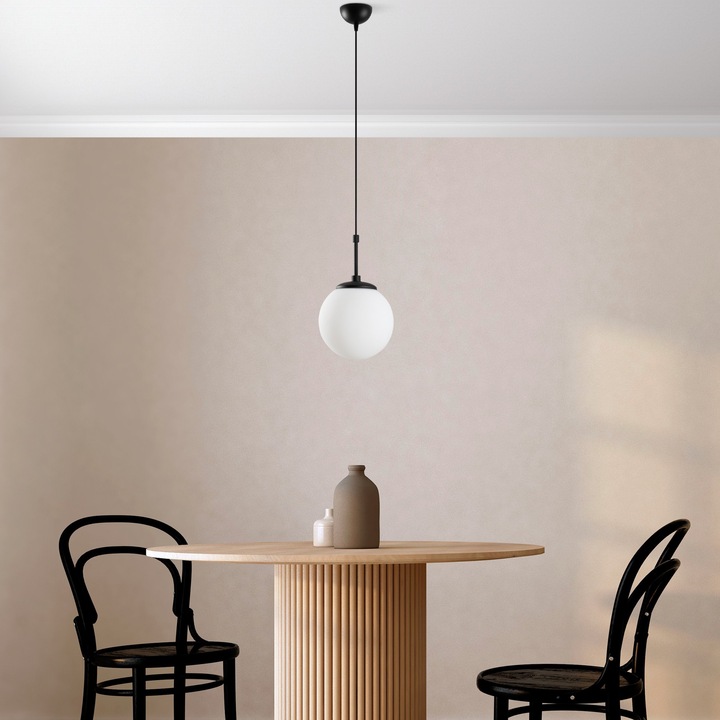 Pendul Cecelia, Opviq 5719, negru/alb, metal