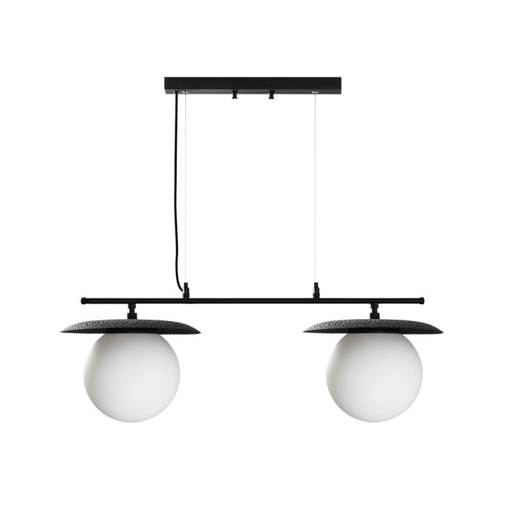 Candelabru Opviq Kelsey metal sticla reglabil 20x40-130cm alb