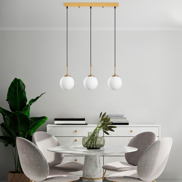 Lustra Henley, Opviq 5792, antic/auriu, metal