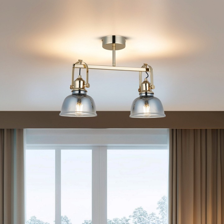 Полилей Adelaide, Opviq, метал, 2 x E27, 33 см