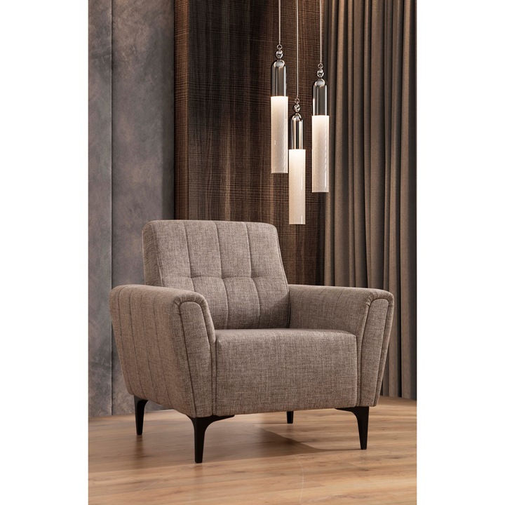 1 személyes fotel, Atelier Del Sofa, teveszín, 90x95x77cm, 100% poliészter
