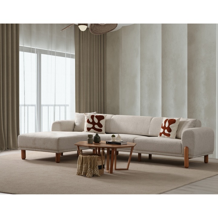 Canapea coltar Atelier Del Sofa Lyla, gri, 180x88x75cm
