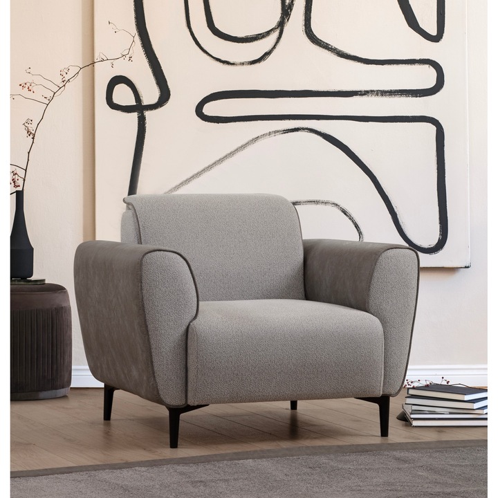 Stella fotel, Atelier Del Sofa, szürke