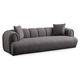 Canapea 3 locuri, Atelier Del Sofa, Isabelle, 100% poliester, 255x115x77cm, negru