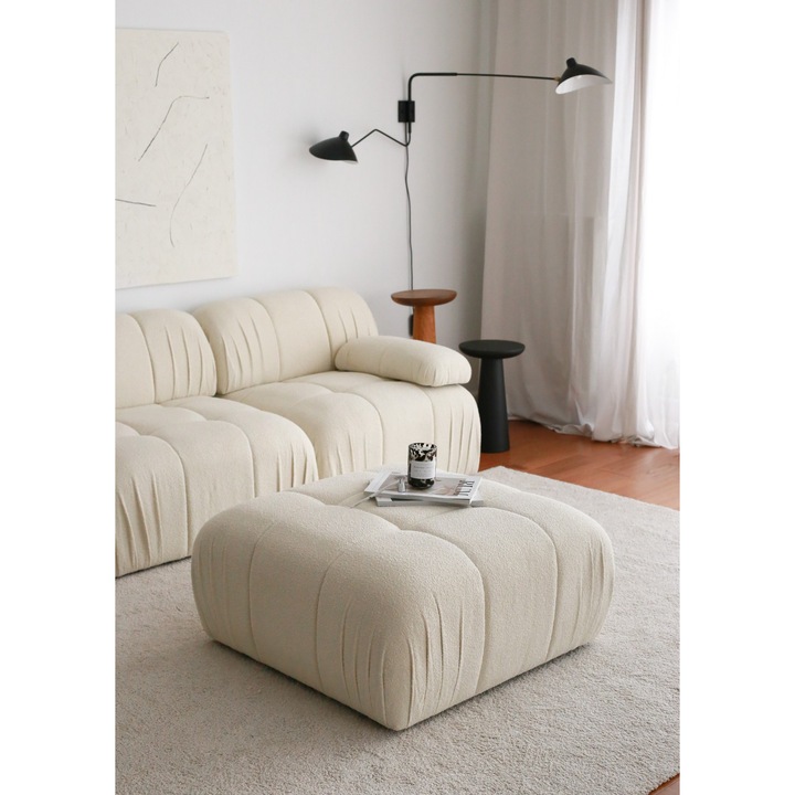 Taburet michelle, Atelier Del Sofa, alb