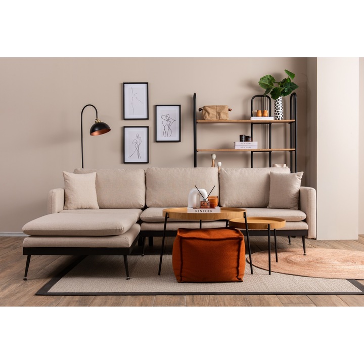 Coltar lorelei, Atelier Del Sofa 6476, crem, metal/in