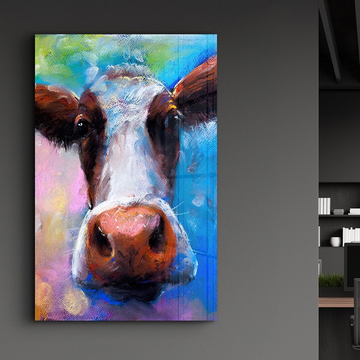 Dekoratív edzett üvegfestmény, Wallity, Ada modell, 46x72cm, UV nyomtatás