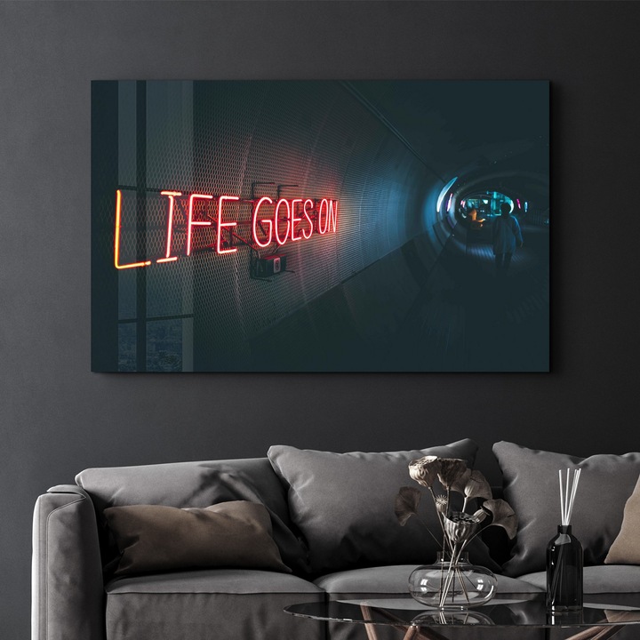 Dekoratív edzett üvegfestmény Wallity, 46x72cm, UV nyomtatás