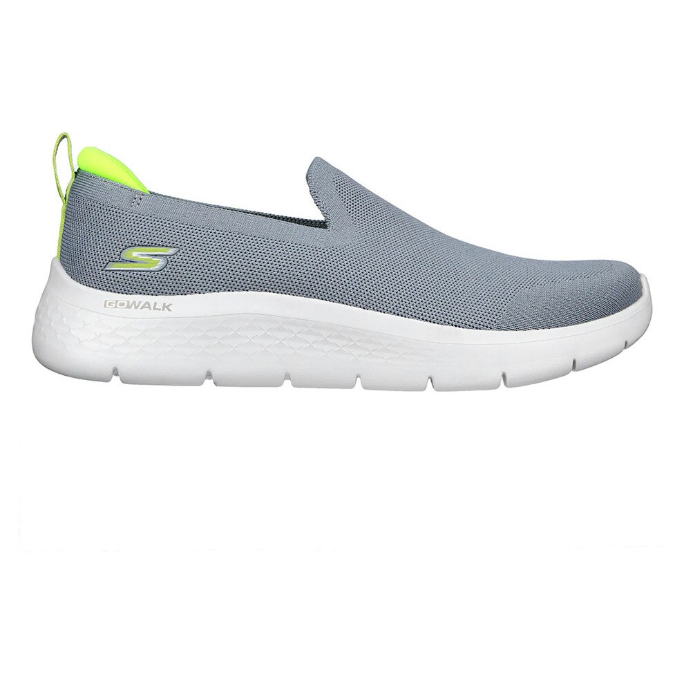 Skechers, Pantofi sport slip-on Go Walk Flex, Verde lime, Gri, 41