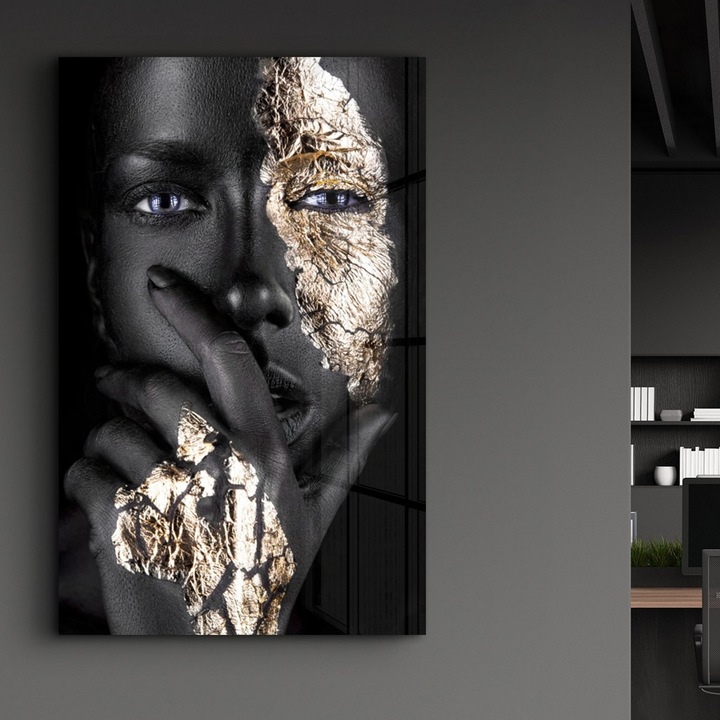 Dekoratív edzett üvegfestmény Wallity, 46x72cm, UV nyomtatás