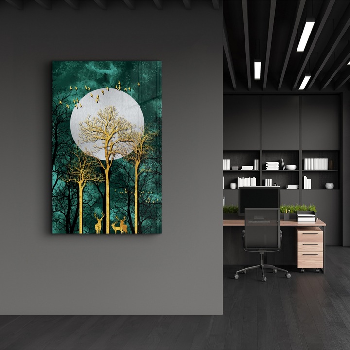 Dekoratív edzett üvegfestmény, Wallity, 46x72cm, UV nyomtatás