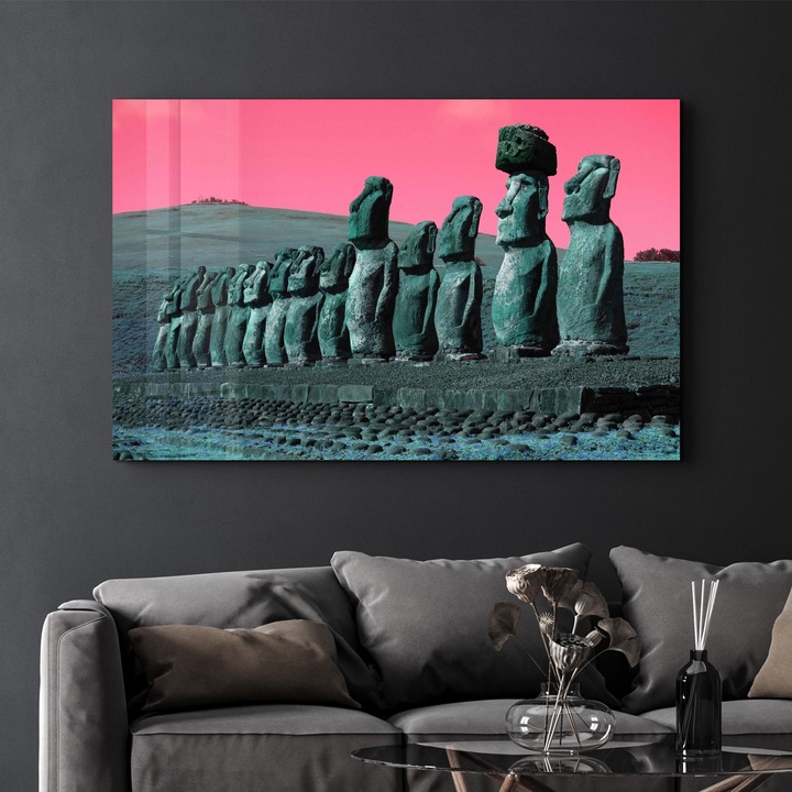 Dekoratív kép edzett üvegből, Wallity, 46x72cm, UV nyomtatás