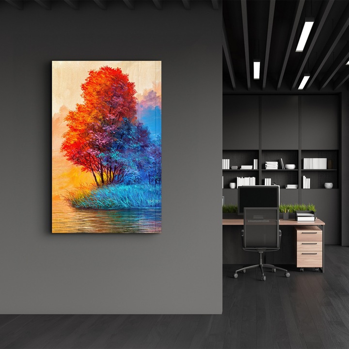 Dekoratív edzett üvegfestmény, Wallity, 46x72cm, UV nyomtatás