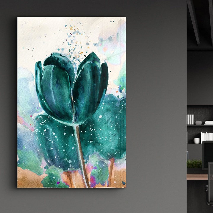 Dekoratív edzett üvegfestmény, Wallity, 46x72cm, UV nyomtatás