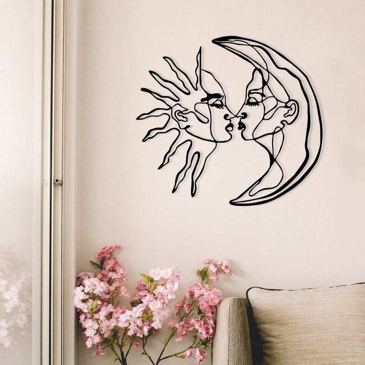 Wallity fém dekorációs kiegészítő, Fernanda modell, 52x47,5cm