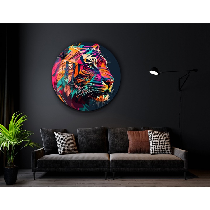 Wallity dekoratív edzett üvegfestmény, 80x80cm, UV nyomtatás