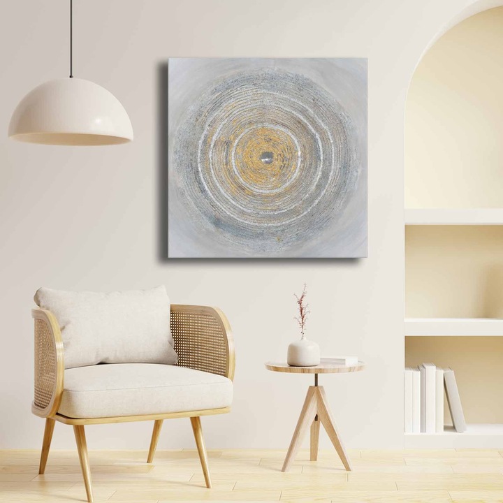 Dekoratív vászonkép, Wallity, Florence, 69x69cm, 100% fenyőfa