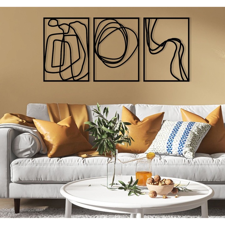 Fém dekorációs kiegészítő, Wallity, Christina modell, 120x54cm