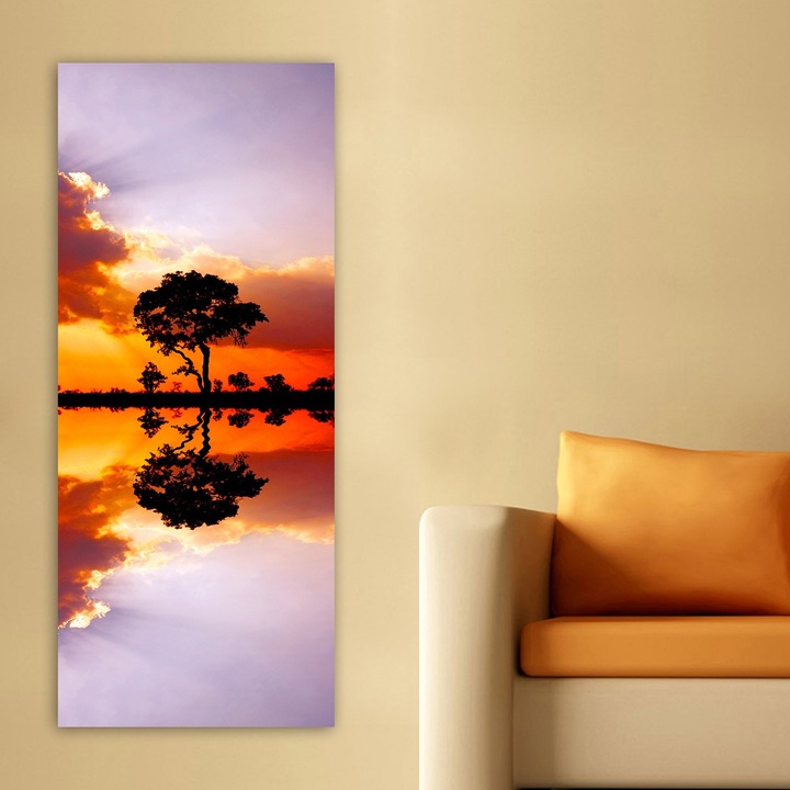 Dekoratív vászonkép Wallity, 50x120cm, 100% fa, vastagság 3cm