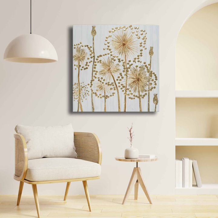 Dekoratív vászonkép Wallity, 69x69cm, 100% fenyőfa, vastagság 2,8mm