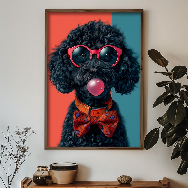 Keretezett díszfestmény, Wallity, Aliza, 35x47x3,5cm, MDF, fenyőfa