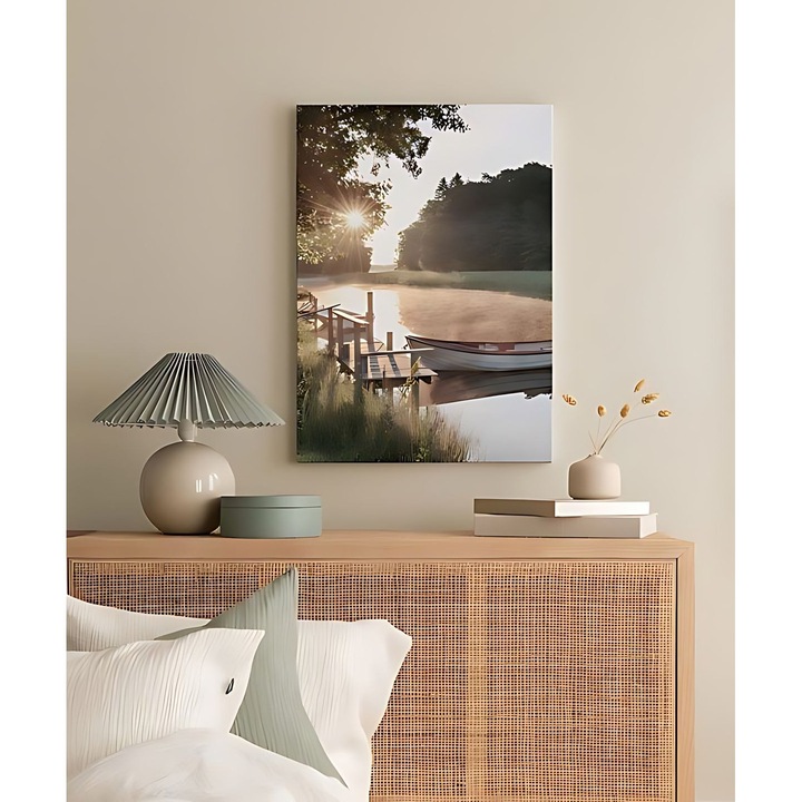 Dekoratív vászonkép, Wallity, madárka, 40x60cm, 3cm vastagság