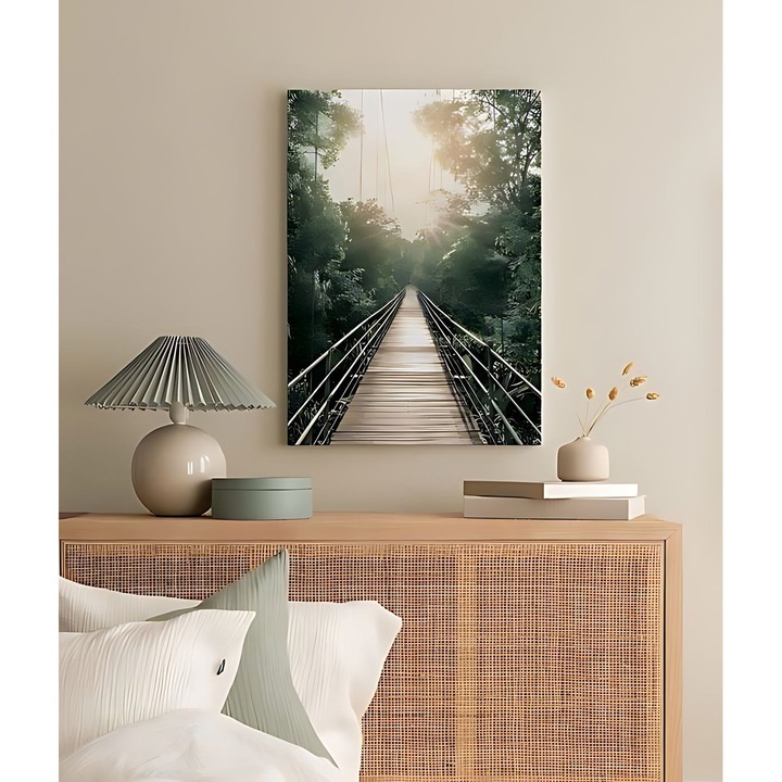 Dekoratív festmény vászonra Hadleigh, Wallity, zöld