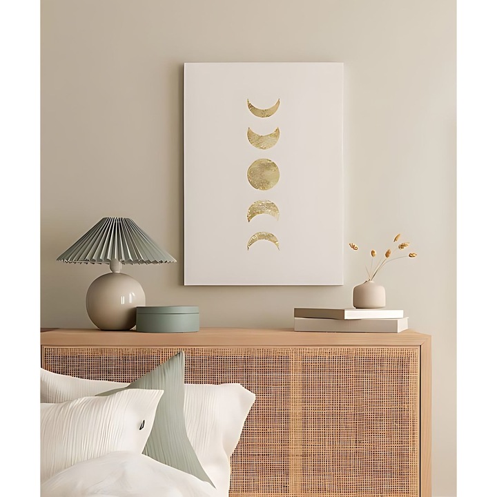 Dekoratív vászonkép, Wallity, vörösbegy, 40x60cm, 3cm vastagság