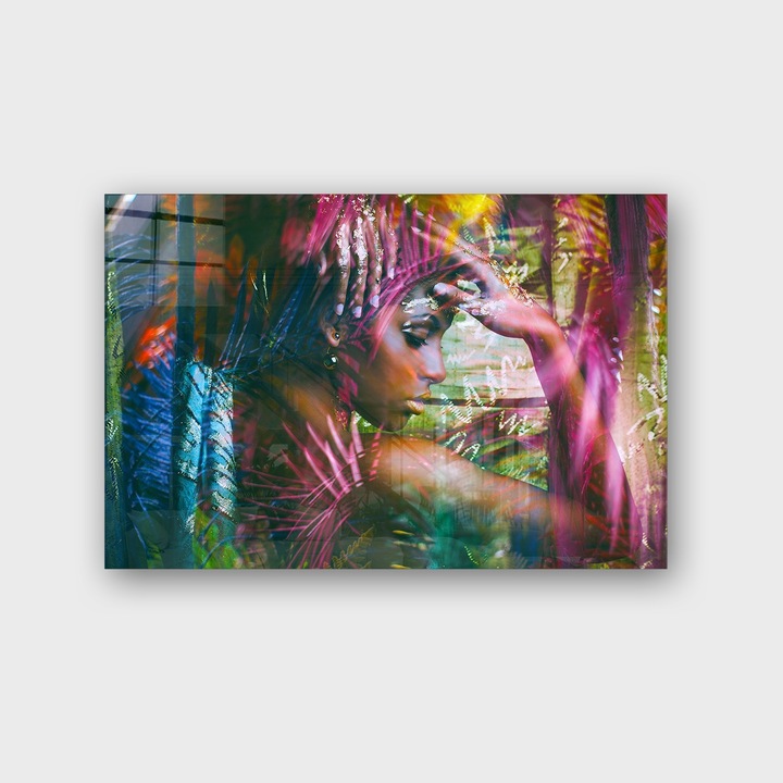 Dekoratív kép edzett üvegből, Wallity, 70x100cm