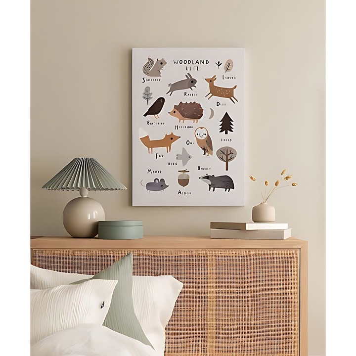 Wallity dekoratív vászonkép, Kaiya modell, 40x60cm, vastagság 3cm