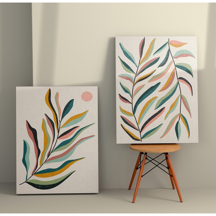 Dekoratív festmények, Wallity, vászonképek, 70x100cm, 2 darabos szett