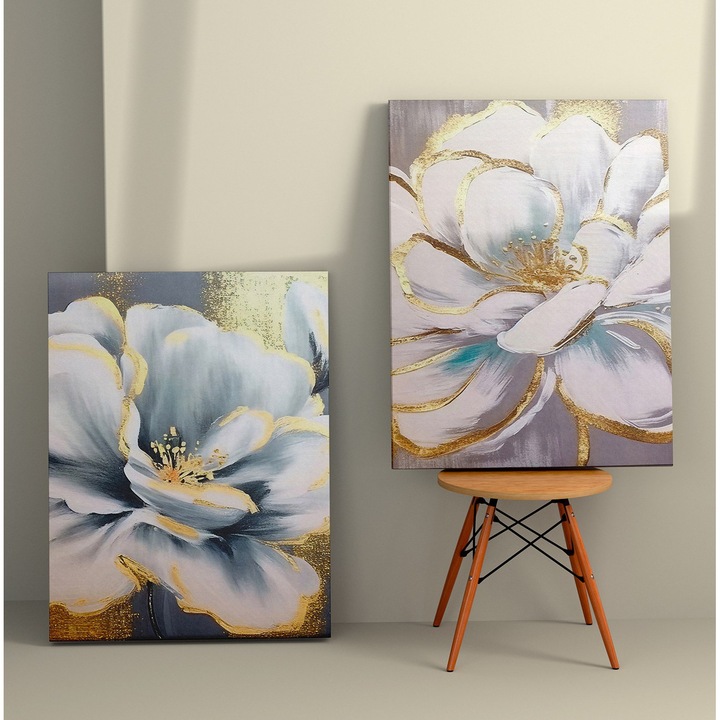 Dekoratív festmények, Wallity, 50x70cm, 2 darabos készlet, vászon