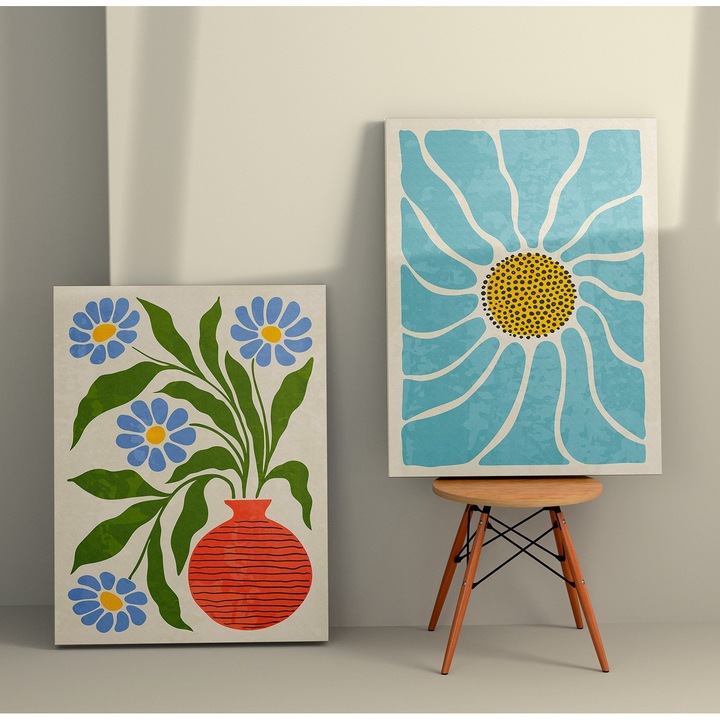 Dekoratív vászonkép (2 db) angyal, Wallity, többszínű