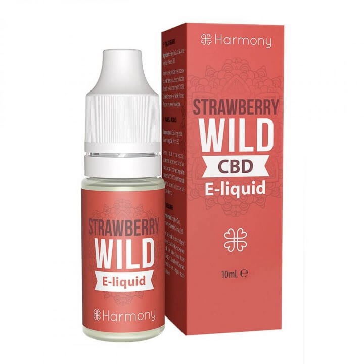 Lichid tigara electronica Harmony, aroma Capsuni salbatice canabidiol 600mg, fara nicotina, 10ml