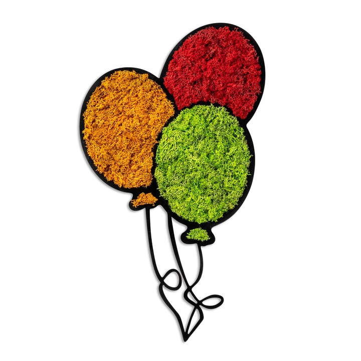 Faldekoráció, Wallity, 61,5x36cm, MDF, többszínű