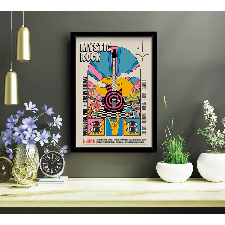 Tablou decorativ cadru din MDF, Wallity, 38x53cm, 100% lemn