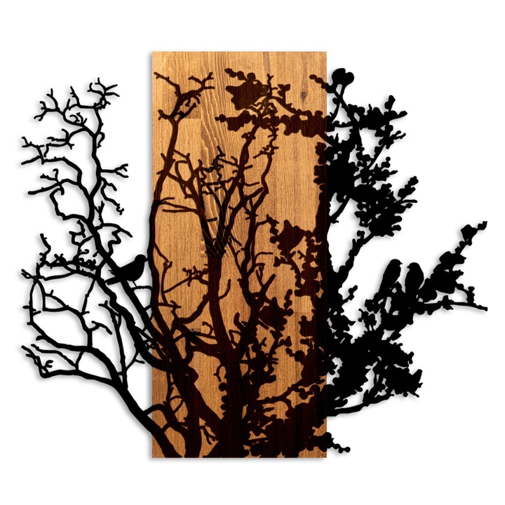 Faldekoráció, Wallity Adriel, fa/fém, 68x58x3cm