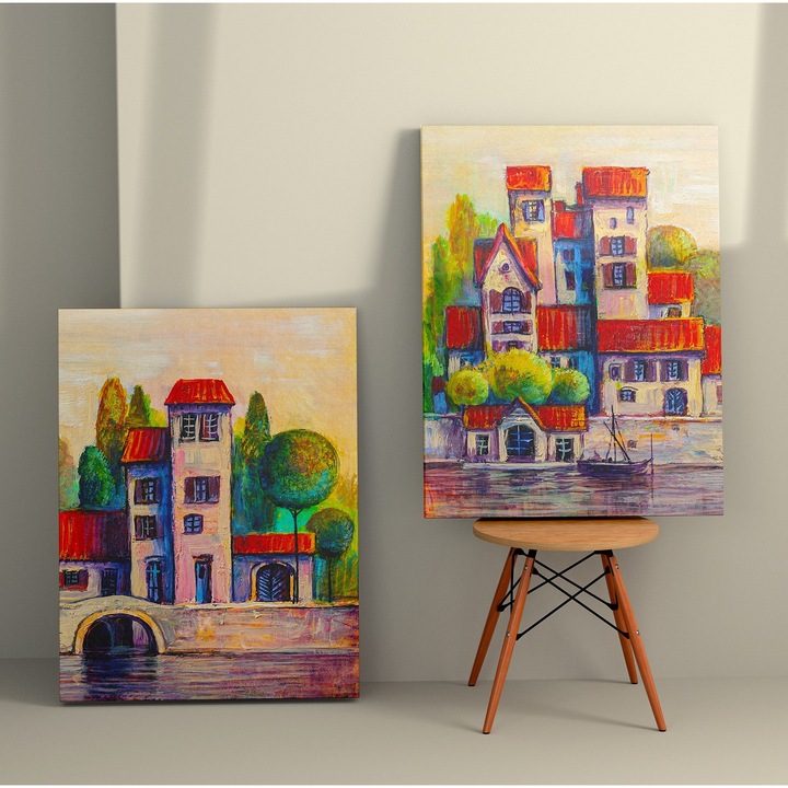 Dekoratív festmények, Wallity, vászonképek, 50x70cm, 2 darabos szett