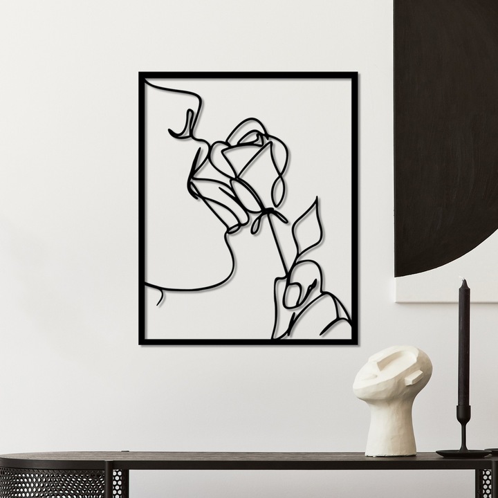 Dekoratív fém fali kiegészítő, Wallity, 50x40cm, 1.5mm, 0.28kg