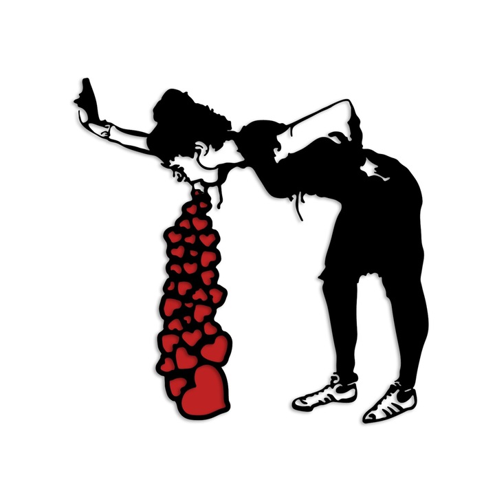 Faldekoráció, fém, Wallity, 63x61cm