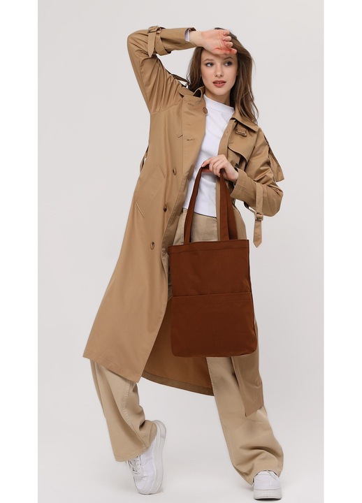 Geanta tote Garbalia, 35x40x8cm, 2 buzunare exterioare, 1 buzunar interior