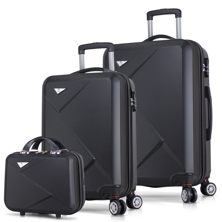 Комплект колички Garbalia Hove, 3 части, черни